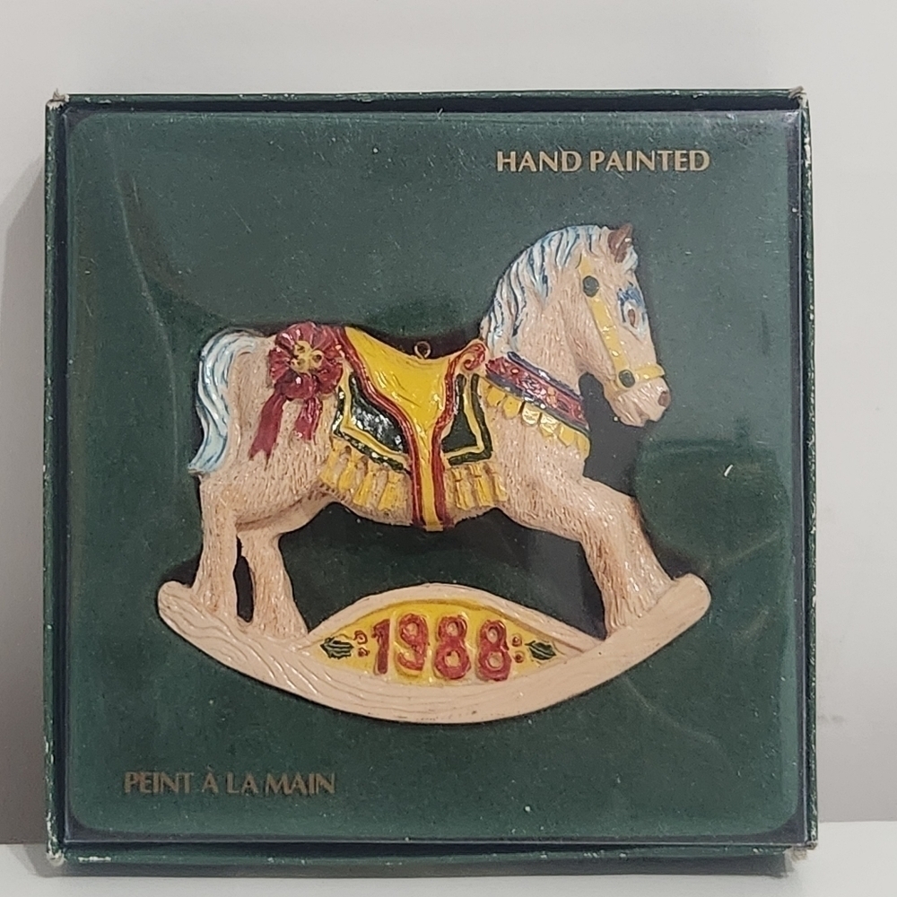 Vintage Eaton Christmas Treasure  1988 Horse Ornament